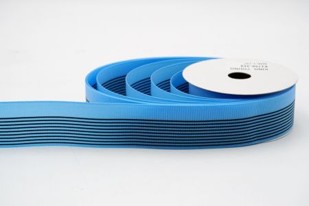 नीला सीधी रेखांकन डिजाइन ग्रोसग्रेन रिबन_K1756-319